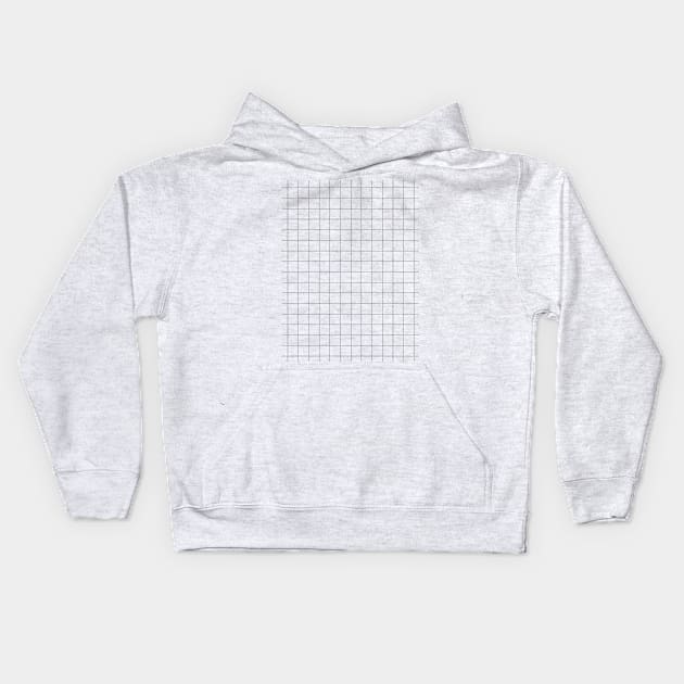 Grid pattern Kids Hoodie by hedehede